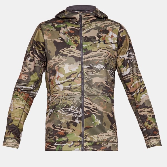 under armour camo zip up hoodie